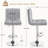 Height Adjustable PU Leather Bar Stool with Backrest and Footrest-1895091802