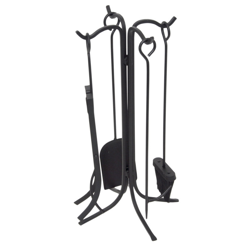 Clotario Iron Fireplace Tool Set