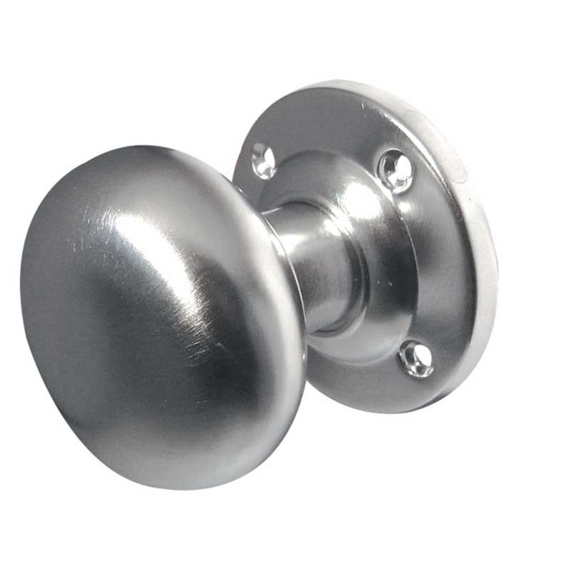 Mize Passage Knobset, Satin Chrome