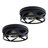 Farmhouse Flush Mount Ceiling Light, Matte Black Metal Cage Ceiling Fixture For Kitchen & Hallway (Set of 2)-1933124180
