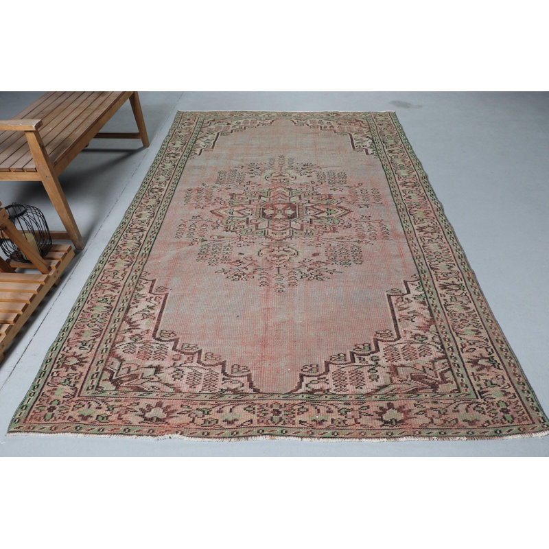 Tapis turc antique - grand tapis tissé rétro pour décorer un salon ou un salon
