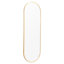 Lottie Oval Metal Framed Wall Mounted Full Length Mirror-1530129461-1530129466