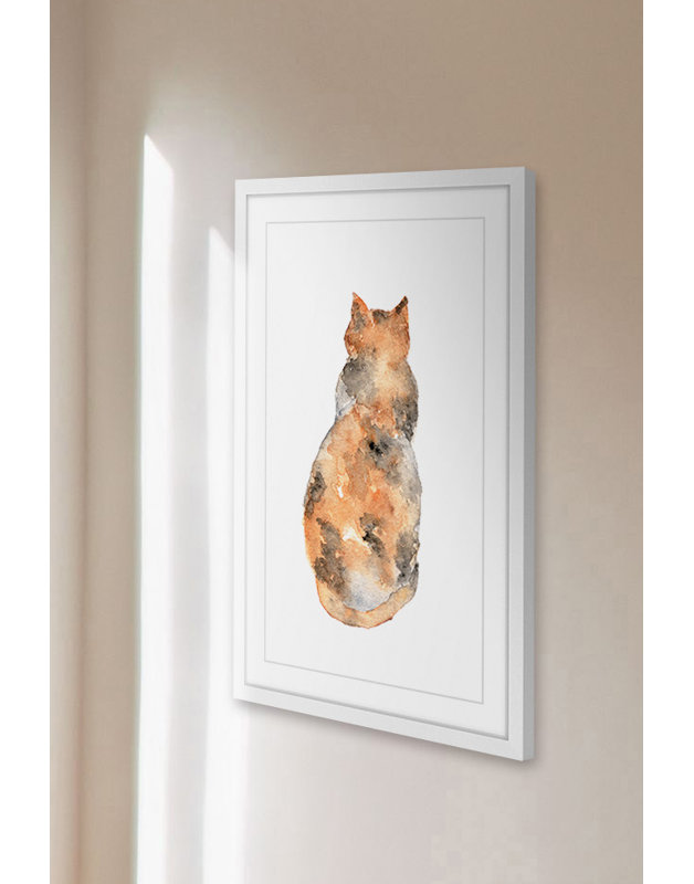 Thimble Sparrow - Single Picture Frame Painting, 91cm H x 61cm W x 3.81cm D