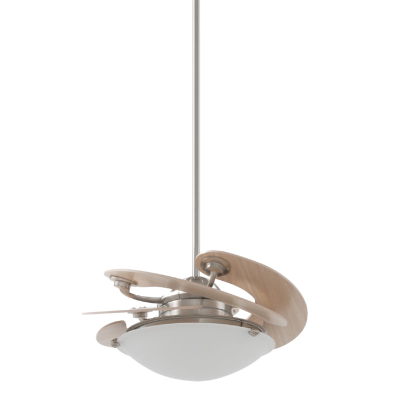 Watlington 46'' Ceiling Fan with LED Lights, Brushed Nickel