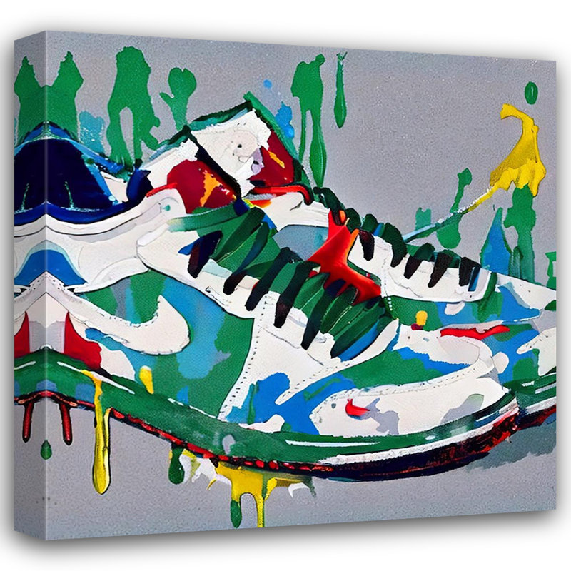 «Air Jordan 16» par Stephen Chambers, impression sur toile tendue, L 26 po x H 26 po