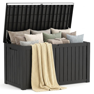 Boîte de rangement pour terrasse de 180 gallons