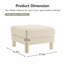 Repose-pieds en polyester Lucas