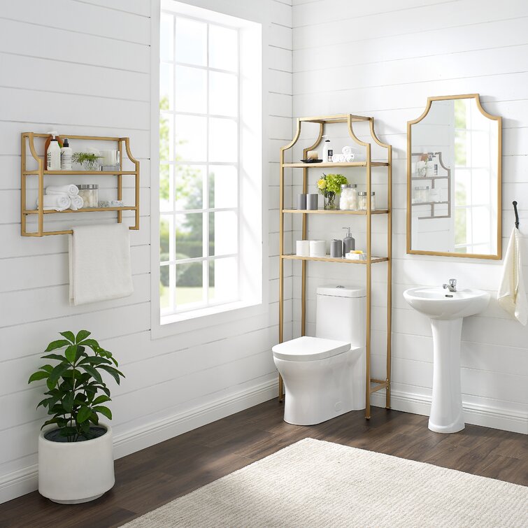 Three Posts™ Otha Metal Freestanding Over-the-Toilet Storage