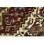 Tapis oriental rouge / bleu marine / crème en laine noué à la main 4 pi 1 po x 6 pi Maineville