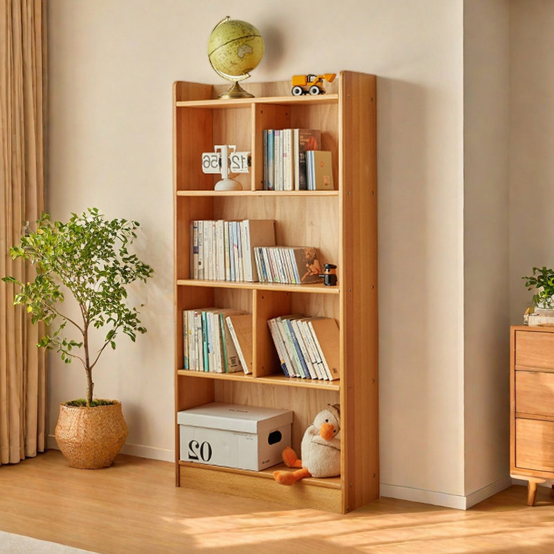 Bibliothèque de rangement à la mode, (5 tablettes) H 57,09 po x l 27,56 po x P 9,45 po
