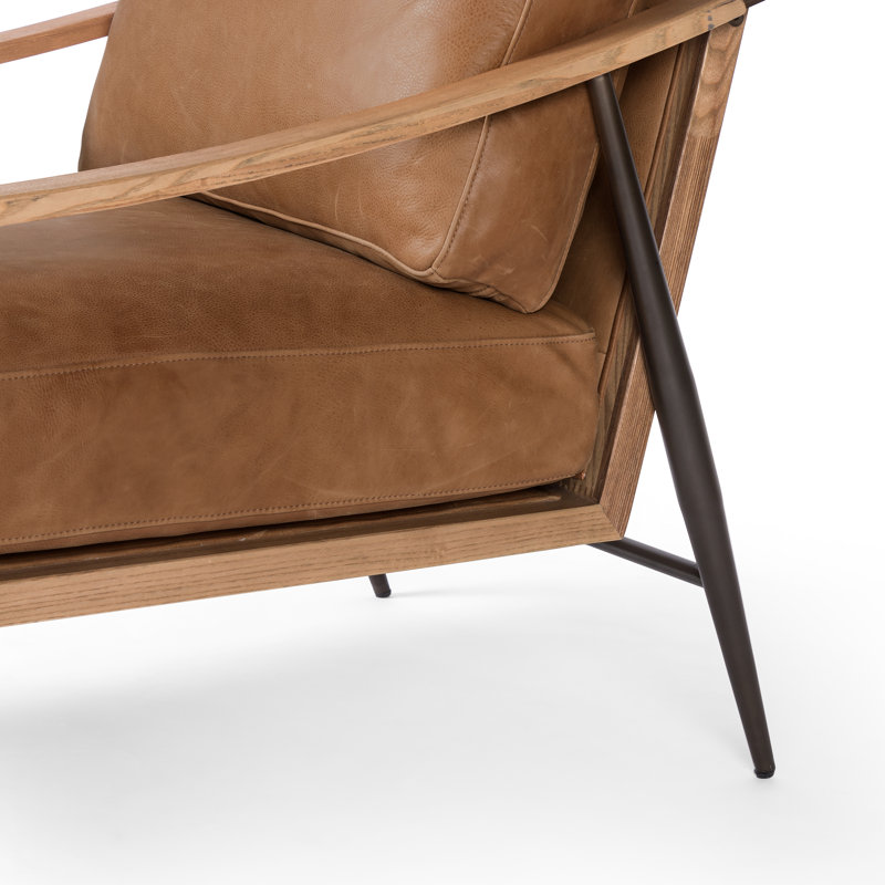 Kempsey Chair, Palermo Cognac Genuine Leather
