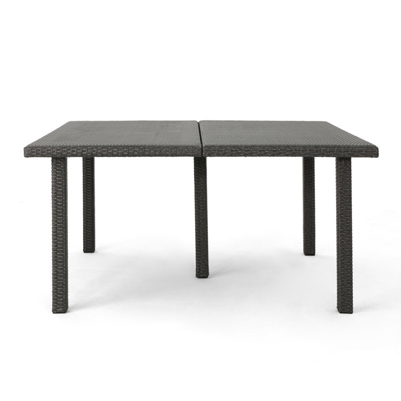 Mclemore Square Metal Outdoor Dining Table , 64'' in. W 64'' in. D, Gray