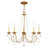 Fabio Candle Style Traditional Chandelier with Crystal Accents-1484132595