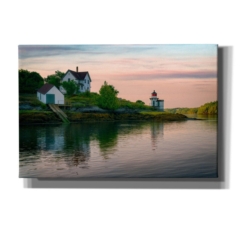«Morning At Squirrel Point» par Rick Berk, art mural sur toile, H 40 po x l 60 po