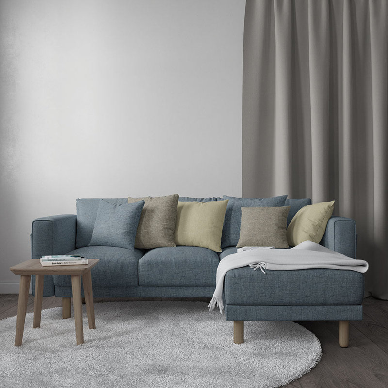 Tissu uni Abbeyshea Miura par The Yard, Indigo