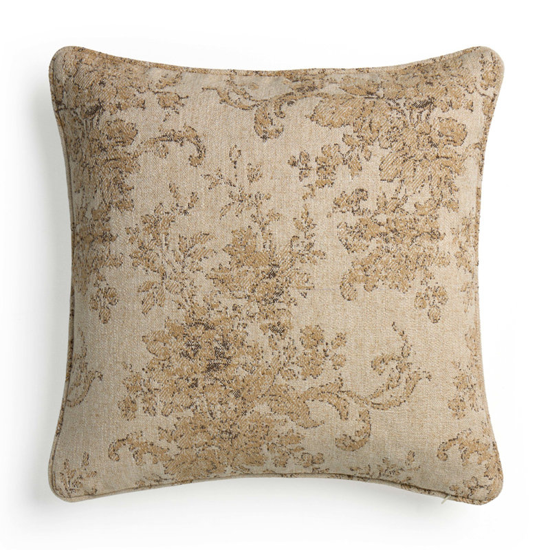 April Pillow-Fallingbrook Cafe, Fallingbrook Natural Damask, Square 20"