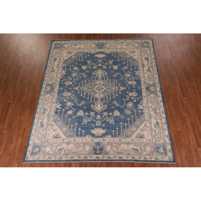 Tapis bleu Oushak
