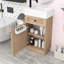 Meuble-lavabo avec lavabo et tablette réglable