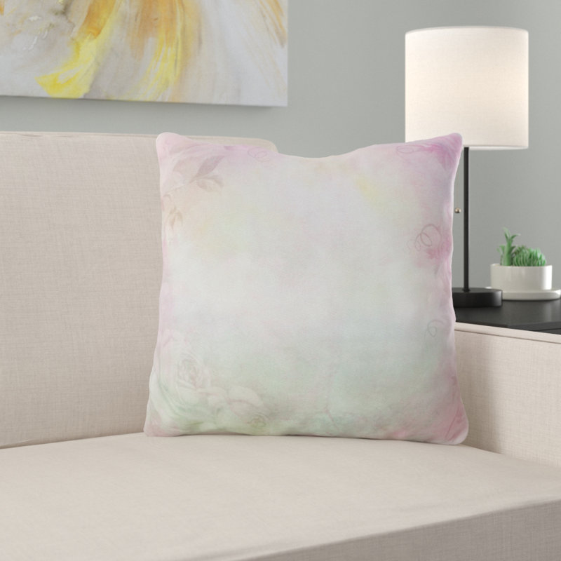 Floral Outdoor Reversible Throw Pillow, Microsuede, Indoor
