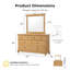 Commode et miroir Tynemouth