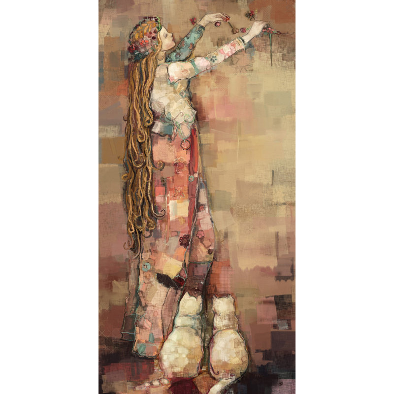Carrie Joy Byrnes - Wrapped Canvas Painting, 61cm H x 30cm W