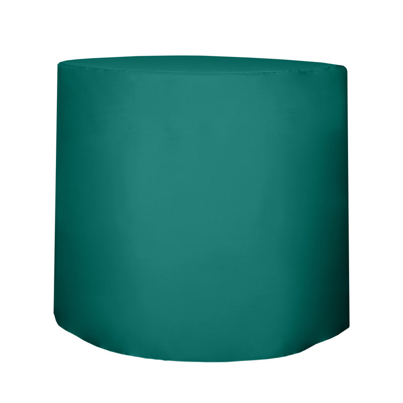 Javin Solid Color Round Tablecloth, Jade, 2