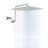 12 Inch Rain Shower - Adjustable Arm In Stainless Steel, Full Body Spray, Wall Mounted Fixture 12" Steel Head With Corrosion , 144 Nozzles, Bathroom