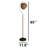 Baz 64.96'' Bronzed Arched Floor Lamp-1558377058