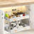 Pull out Cabinet Organizer,Expandable(12.2"-20.3") Slide Out Self, Cabinet Roll Out Drawers with Nano, No Drill Adjustable Drawers for Kitchen, Pantry,Under Sink and Bathroom (White)