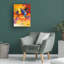 «Abstract Red and Yellow 04» par William Malucu, reproduction sur toile sans cadre-849164277