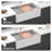 33 Inch White Double Bowl Kitchen Sink With Workstation Design, Extreme Resistance To Wear, Easy Wash, Comes Essential Tools 33" Ceramic Apron Farm Track, High - Quality And Long Lasting Sink, Stain