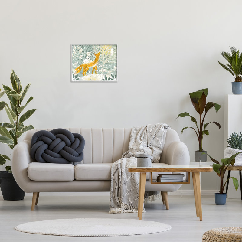 «Winter Forest Animals Single Photo Frame» par Ginger Deverell sur toile, Giclée encadrée blanc bord de mer