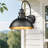 Outdoor Farmhouse Barn Lights, Rustic Outdoor Wall Sconce, Exterior Wall Lights, Front Door Mounted Lighting Fixture,Vintage Outside Lighting For Porch, Patio, Garage (Black, 2 Pack)-640342227