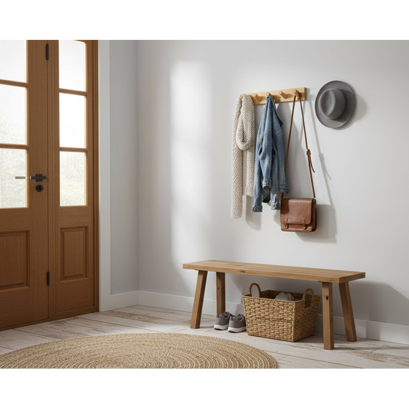 Metal Wall Mounted Required 5 - Hook Coat Rack