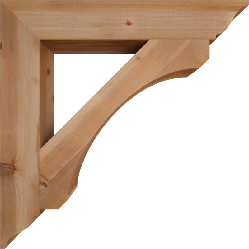 Support lisse Legacy, Cèdre rouge, H 38 po x l 5,5 po x P 38 po