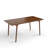 63 Inches Rectangular Solid Wood Dining Table-1709636287