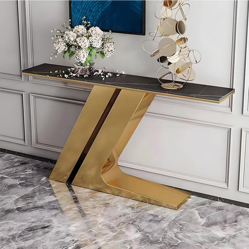 Console de style italien en pierre frittée.