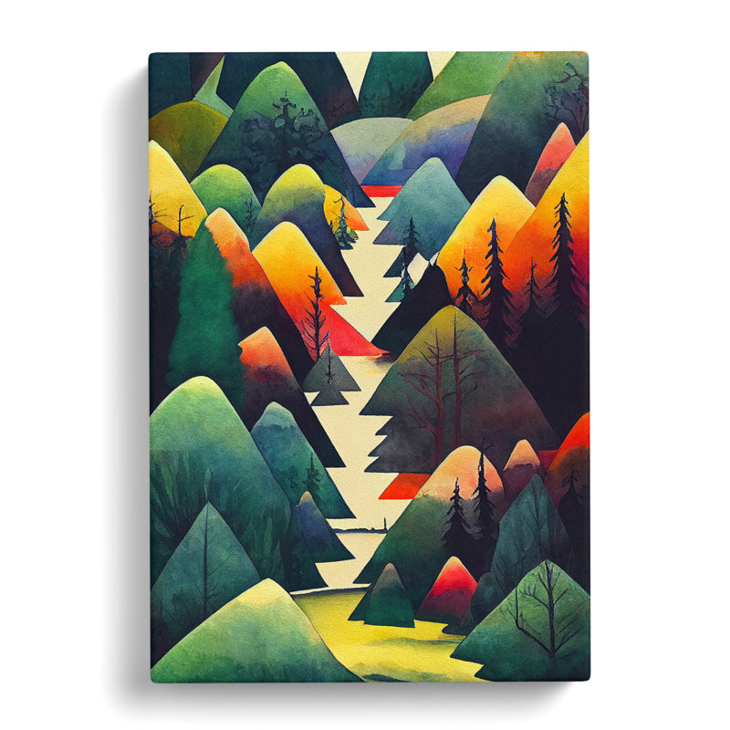 Forest Hills No.1 - Wrapped Canvas Painting, 50cm H x 35cm W x 3cm D