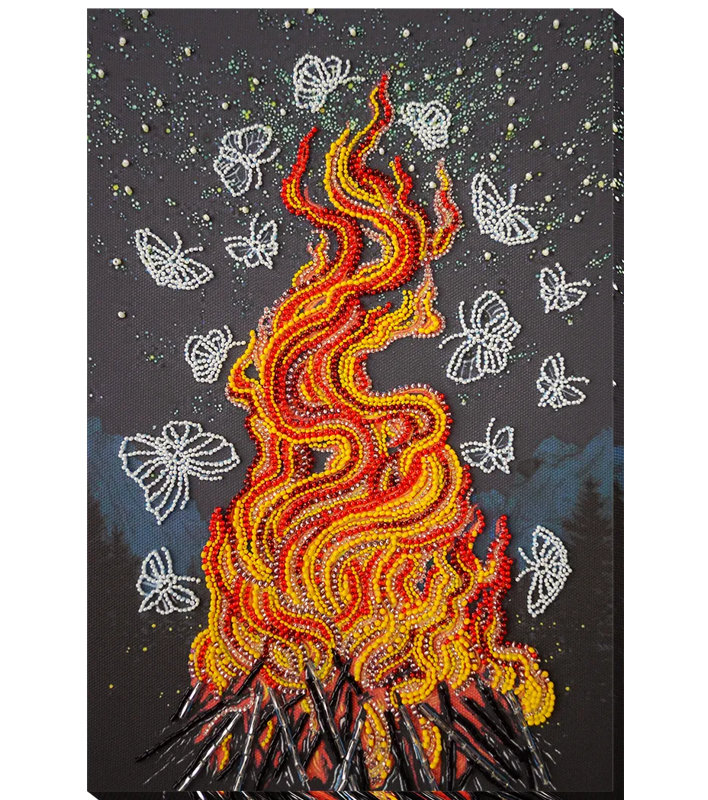  Bead Embroidery Kit - Dancing around the campfire