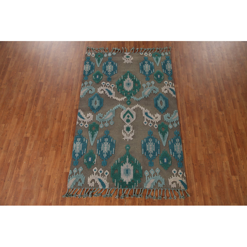 Tapis brun marocain indien 5 x 8