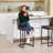 Modern Upholstered Counter Height Bar Stool With Metal Frame-109605483-109605480