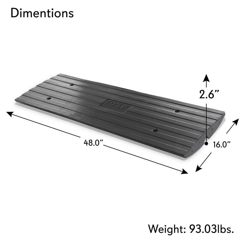 Pyle Plastic 2.75'' L Van Ramp