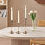 3 Piece Metal Tabletop Candlestick Set
