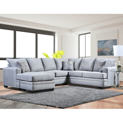 Symona 92" Wide Right Hand Facing Corner Sectional by Ebern Designs