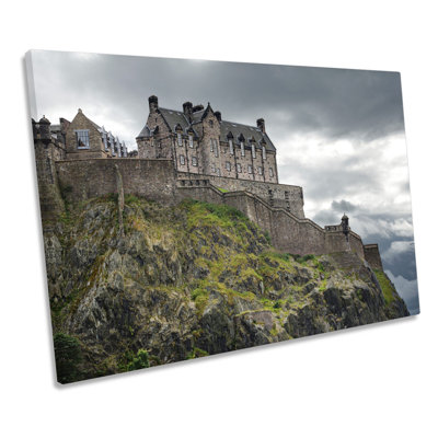 Edinburgh Castle City Scotland - Wrapped Canvas Art Prints