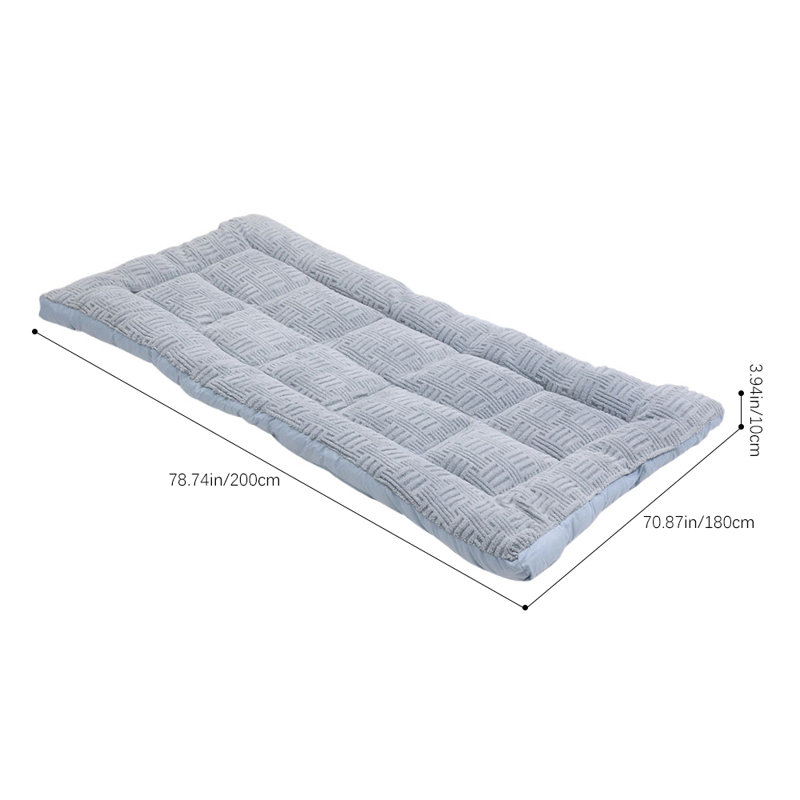 Quilted Super King Mattress Topper with Elastic Straps