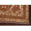 Tapis oriental 100% floral à teinture végétale Ziegler noué à la main 7 x 9