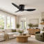 Flush Mount Ceiling Fan Without Light-408971535