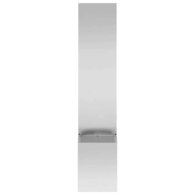 Planter Box, Silver, 140cm H x 32cm W x 32cm D