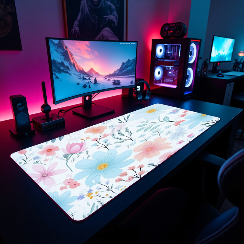 Polyester Desk Pad, 14.4x12.1